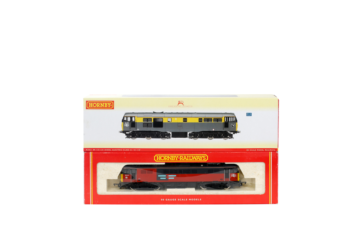 2 Hornby Railways locomotives. A Rail Express class 86 Bo-Bo electric locomotive RN86-417 R322 in