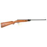 A .177” Czech Slavia 624 break action air rifle, number 233401, the metalwork with thick black