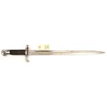 A P1887 Mk II Martini Henry sword bayonet, by Wilkinson, various stamps at forte including /88,