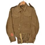 A scarce uniform of the 61st London Home Guard, comprising 1940 pattern serge blouse with all