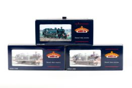 3 Bachmann Branch-Line tank locomotives. 2x class 56xx 0-6-2T, GWR RN5667 32-075 and BR RN5658 32-