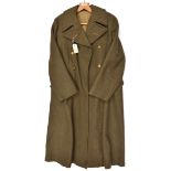 A scarce WWII OR’S khaki “Great Coat 1939 Pattern” of the 27th Bn Hampshire Home Guard,