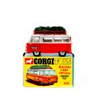 A Corgi Toys Commer Minibus 'Holiday Camp Special' (508). An example in orange and white with