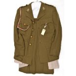 A WWII Queen Alexandra’s Imperial Military Nursing Service uniform, comprising khaki SD jacket and