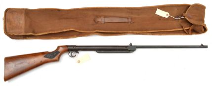 A .177” pre war BSA break action air rifle, number B6235 (1937/38), walnut butt with impressed