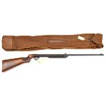 A .177” pre war BSA break action air rifle, number B6235 (1937/38), walnut butt with impressed