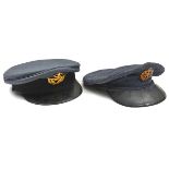A WWII RAF Warrant Officer’s SD cap, gilt badge, maker’s label “Au Wai Lam & Co. Station Tailor