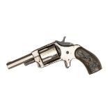 An American 5 shot .30” rimfire SA pocket revolver, 6½” overall, octagonal barrel 2½”, the frame top