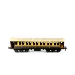 A Gauge One Railway 1920s Carette for Bassett-Lowke tinplate LNWR 12-wheel Dining Car. An example in