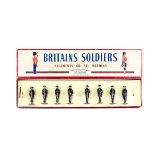 Britains 'Regiments of All Nations' Territorials, present arms, blue uniform, Set No.1540. Officer