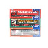 3 Corgi Trucks. ERF ECS Curtainside -ERF The New Generation CC12701. Volvo Globetrotter