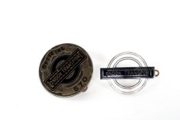 2 London Transport badges. A Central Area bus crew enamel cap badge together with a London Transport
