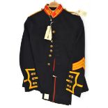 A post 1902 Royal Marine OR’s tunic, blue with red facings, regimental buttons, also a pair of red