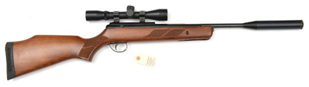 A .22” BSA Lightning break action air rifle, number S53826, fitted with BSA “.22 Special” telescopic