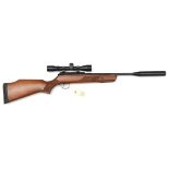 A .22” BSA Lightning break action air rifle, number S53826, fitted with BSA “.22 Special” telescopic