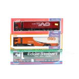 3 Corgi Trucks. Renault Curtainside - Norbert Dentressangle 75603. MAN Box Trailer -TNT 75701.