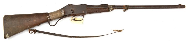 A .577/450” Martini Henry carbine, customised, probably in India or Afghanistan, 38” overall, barrel