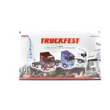 A Corgi TRUCKFEST 3-Vehicle Set CC15004. 3 Iveco Stralis 3-axle Tractor Units. In 3 liveries -