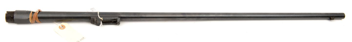 A detached barrel for a .577/450” Martini Henry rifle, 33¼” overall, number 674, with numerous