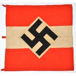 A Third Reich Hitler Youth single sided wall drape, 41” x 41”, with 3 loops for suspension from a