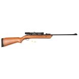 A .22” BSA Mercury break action air rifle, number ZB11973, fitted with Fontaine 4 x 20 wide angle