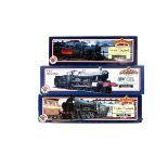 3 Bachmann Branch-Line steam tender locomotives. A BR Lord Nelson class 4-6-0 RN30861 31-403 in