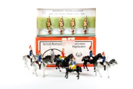 Flyde Toy Soldiers. 4 British Cavalry Blues & Royals, 1 Lifeguard, mounted at the halt, all carrying