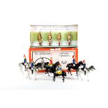 Flyde Toy Soldiers. 4 British Cavalry Blues & Royals, 1 Lifeguard, mounted at the halt, all carrying