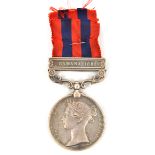 I.G.S. 1854, 1 clasp Samana 1891 (192[3, Colour] Serjt G Simpson, 2nd Bn Manch Regt), NVF (contact