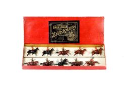 A Britains Types of the British Army Set No.51 2-set display box: c. 1903 to 1909 - 11th. Hussars -