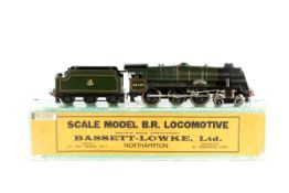 A Bassett-Lowke O gauge clockwork BR Royal Scot Class 4-6-0 tender locomotive 'Royal Scot' RN 46100.