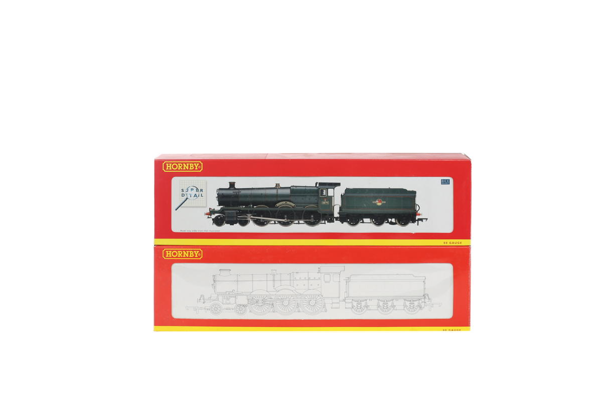 2 Hornby Railways steam locomotives. A BR Castle class 4-6-0 tender locomotive 'Spitfire' RN5071