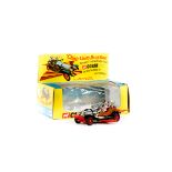 A Corgi Toys Chitty Chitty Bang Bang (266). Boxed with inner plastic and card display stand, some