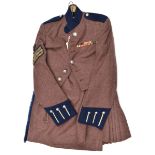 A good London Scottish staff sergeant’s elcho grey uniform, jacket with anodised buttons, dated