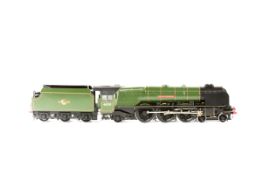 An impressive finescale O gauge 2-rail electric BR Coronation Class 4-6-2 tender locomotive 'City of