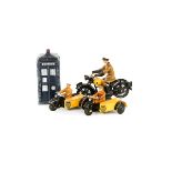 3 Dinky Toys. 2x AA motorcycle patrols and a Police Box. Plus a larger scale AA motorcyclist by