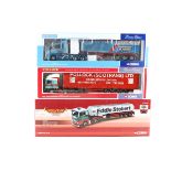 3 Corgi Trucks. ERF EC Series Curtainside - Pollock (Scotrans) Ltd Musselburgh 75205. Scania T