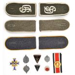 3 pairs of Third Reich shoulder straps: Fusilier Regiment Gross Deutschland, Infantry OR’s, and