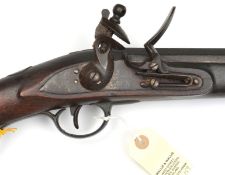 A good quality long 16 bore flintlock trade gun for ball, by Woolley Sargant & Fairfax, 75” overall,