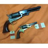 **A modern Italian 6 shot .44” Colt 3rd Model Dragoon percussion revolver, number A89071; and a