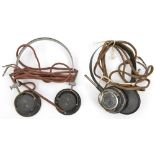 2 sets of WWII Telefunken EH333 headphones, with cables. GC (some wear)