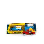 2 Corgi Toys. A Gift Set 15 Land Rover with Horse Box. In light blue and white 'Corgi Pony Club'