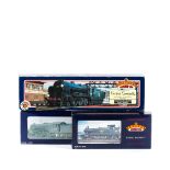 3 Bachmann OO gauge locomotives. A BR Lord Nelson Class 4-6-0 loco, Lord Anson 30861, in lined