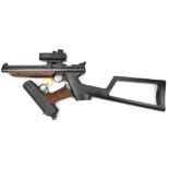 A .177” Crosman American Classic Model 1377 pump up air pistol/carbine, number 901B14492, fitted
