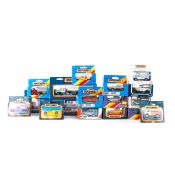 70 Matchbox vehicles. Including; rally cars, articulated lorries, light commercial vehicles, vintage