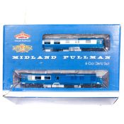 A Bachmann OO gauge Midland Pullman 6-car DMU Set (31-255DC). Comprising 2x powered driving cars, 2x