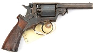 A 5 shot .31” Beaumont Adams DA percussion pocket revolver made by the Massachusetts Arms Co, USA,
