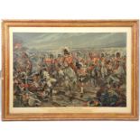 A large framed print “Alma: Forward Forty Second” showing a line of the 42nd Highlanders advancing