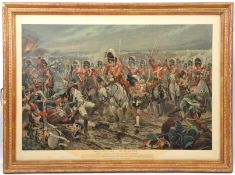 A large framed print “Alma: Forward Forty Second” showing a line of the 42nd Highlanders advancing