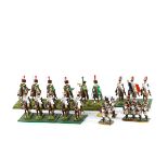 A quantity of 25mm scale white metal Napoleonic French soldiers. A collection of accurate and well